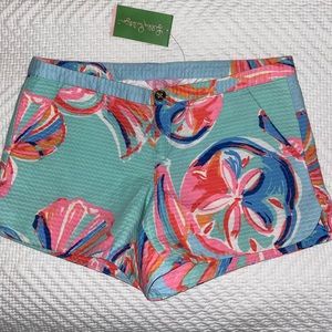 Lily Pulitzer Adie Short Minty Fresh Sz. 2 NWT